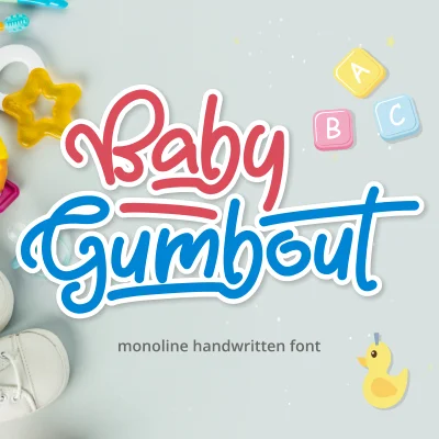 Baby Gumbout Font – Font Premium